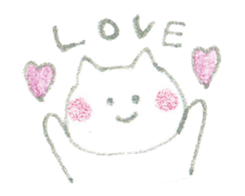 Crayon cats sticker #4514962