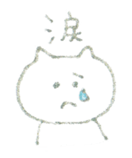 Crayon cats sticker #4514965