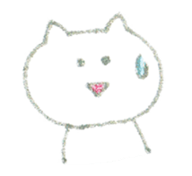 Crayon cats sticker #4514966