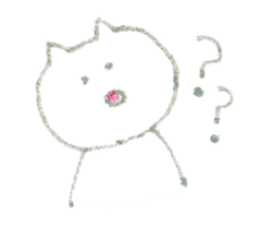 Crayon cats sticker #4514967