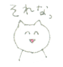 Crayon cats sticker #4514974