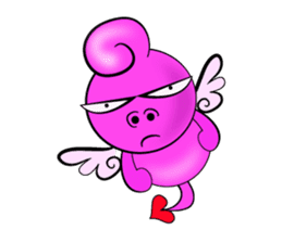 Cupid Pink sticker #4515160