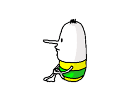 His name is Long Nose Boy. sticker #4515366