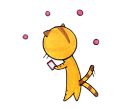 Bustling Cat sticker #4516539