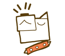 Cat dog if round would be square. sticker #4516948