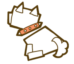 Cat dog if round would be square. sticker #4516949