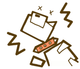 Cat dog if round would be square. sticker #4516965