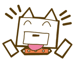 Cat dog if round would be square. sticker #4516974