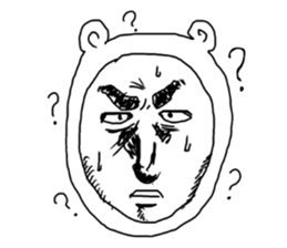 Manga bear sticker #4517310