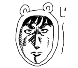 Manga bear sticker #4517328