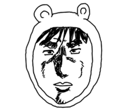 Manga bear sticker #4517333