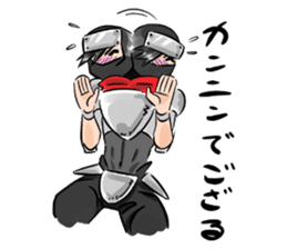 Toshio, the ninja instructor. sticker #4517863