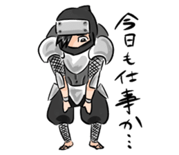 Toshio, the ninja instructor. sticker #4517865