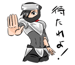 Toshio, the ninja instructor. sticker #4517875