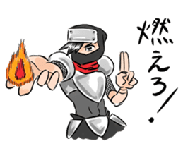 Toshio, the ninja instructor. sticker #4517877