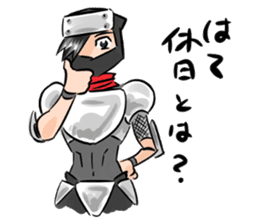 Toshio, the ninja instructor. sticker #4517881