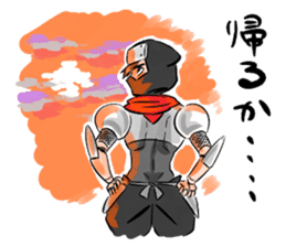 Toshio, the ninja instructor. sticker #4517887