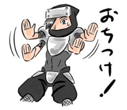 Toshio, the ninja instructor. sticker #4517888
