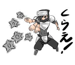 Toshio, the ninja instructor. sticker #4517890
