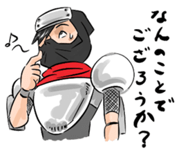 Toshio, the ninja instructor. sticker #4517894