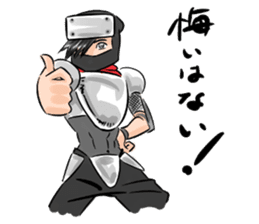 Toshio, the ninja instructor. sticker #4517895