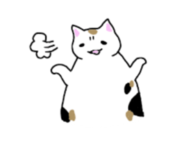 Fatty cat Bhutan sticker #4518058