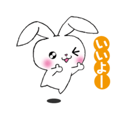 rabbit 3 which arrange to meet somebody sticker #4518217