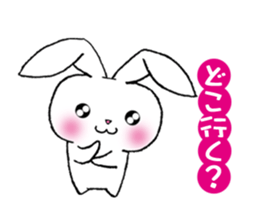 rabbit 3 which arrange to meet somebody sticker #4518219