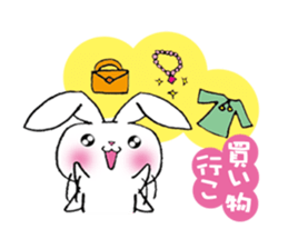 rabbit 3 which arrange to meet somebody sticker #4518220