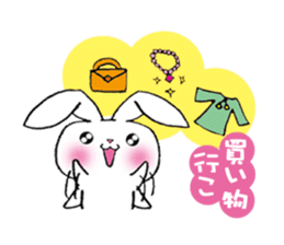 rabbit 3 which arrange to meet somebody sticker #4518220