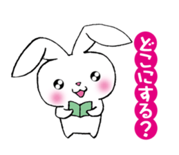 rabbit 3 which arrange to meet somebody sticker #4518229