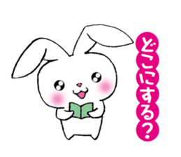 rabbit 3 which arrange to meet somebody sticker #4518229