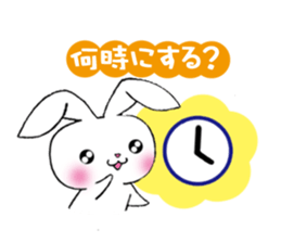 rabbit 3 which arrange to meet somebody sticker #4518230