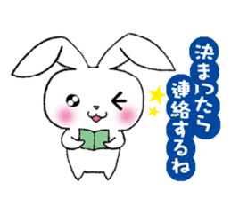 rabbit 3 which arrange to meet somebody sticker #4518231