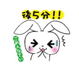 rabbit 3 which arrange to meet somebody sticker #4518238