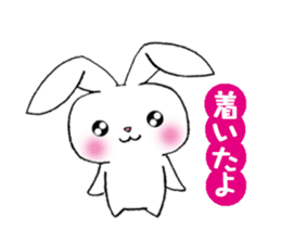 rabbit 3 which arrange to meet somebody sticker #4518242