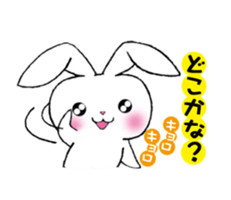 rabbit 3 which arrange to meet somebody sticker #4518243