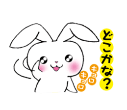 rabbit 3 which arrange to meet somebody sticker #4518243