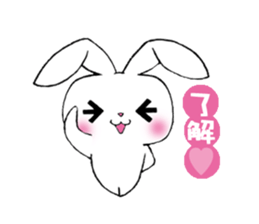 rabbit 3 which arrange to meet somebody sticker #4518247