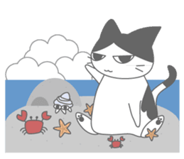 Tuxedo cat Nana sticker #4518258