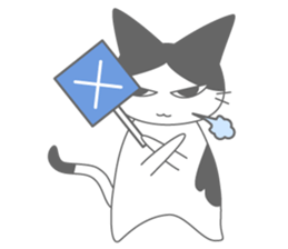 Tuxedo cat Nana sticker #4518282