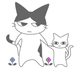 Tuxedo cat Nana sticker #4518284