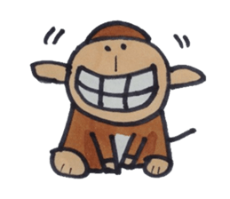 It tries to ask a monkey. sticker #4519072