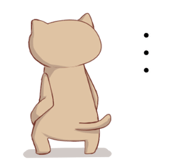 Tired facial cat sticker #4519666