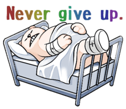 Encouragement white bear, Gamba sticker #4520884