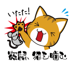 Proverb of the cat sticker #4521057