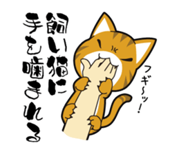 Proverb of the cat sticker #4521060