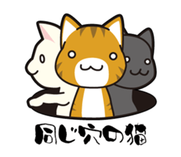 Proverb of the cat sticker #4521071