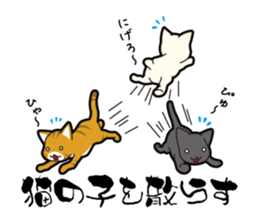 Proverb of the cat sticker #4521093