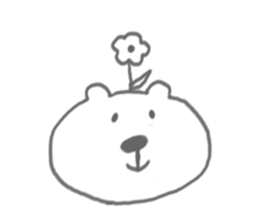 bear-single color- sticker #4521628